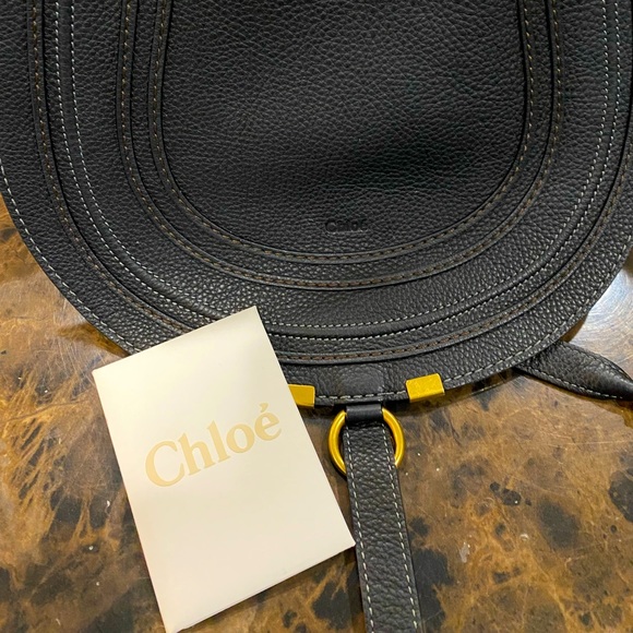 Chloe Handbags - Chloe pebbled calfskin leather crossbody bag